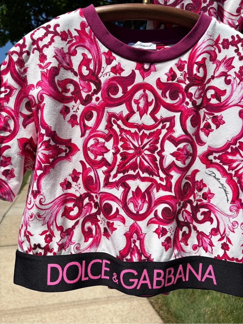 Dolce & Gabbana Majolica Print 7-8Y Two-Piece Set